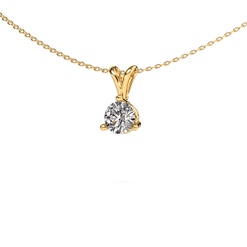 Image of Pendant Somer 585 gold Zirconia 6 mm