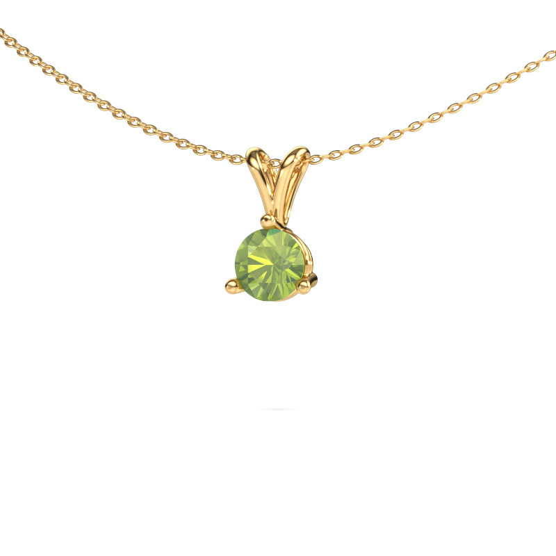 Image of Pendant Somer 585 gold Peridot 6 mm