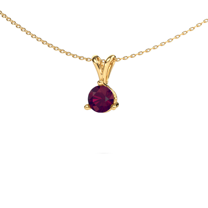 Image of Pendant Somer 585 gold Rhodolite 6 mm
