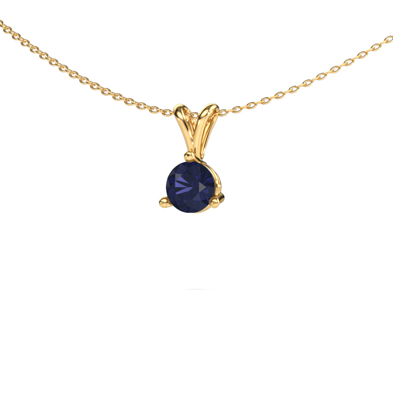 Image of Pendant Somer 585 gold Sapphire 6 mm