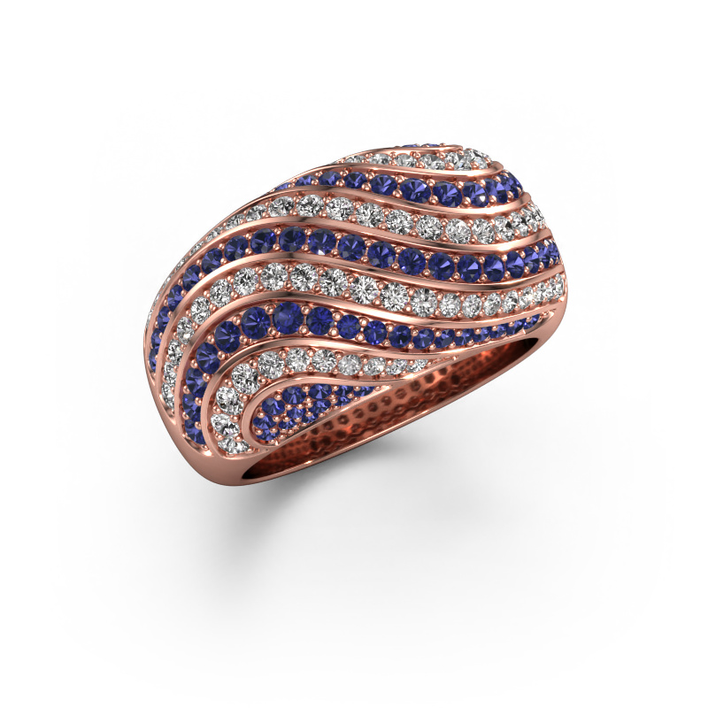 Image of Ring sonia 585 rose gold Sapphire 1 mm