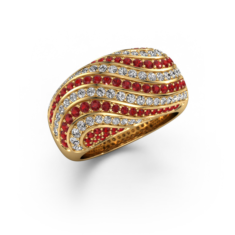 Image of Ring sonia 585 gold Ruby 1 mm