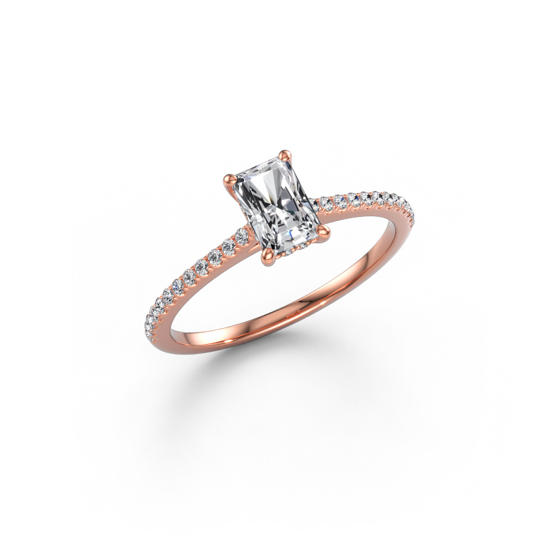 Immagine di Anello di fidanzamento Sophie RAD 585 oro rosa Diamante lab grown 0.86 crt