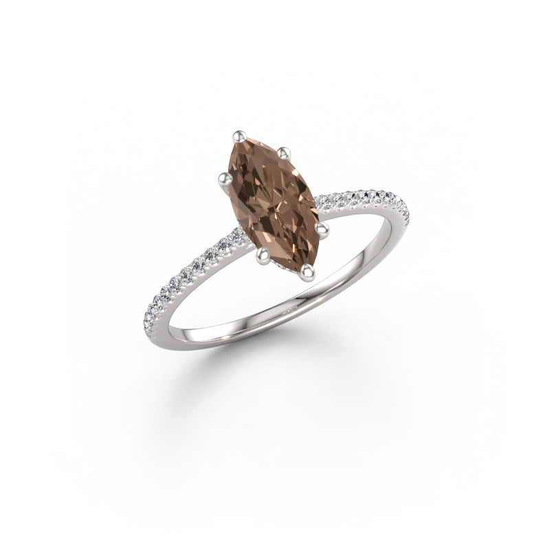 Bild von Verlobungsring Sophie MRQ 585 Weißgold Braun Diamant 1.21 crt