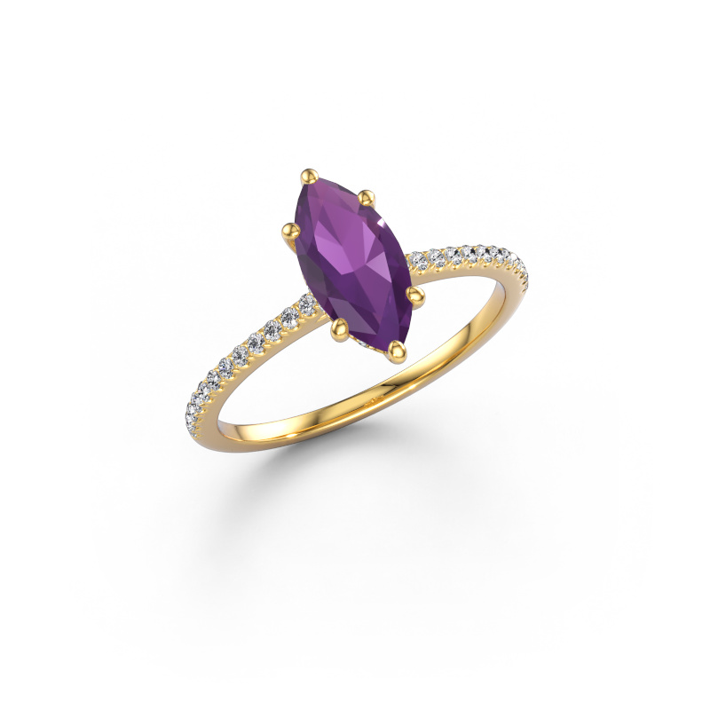 Bild von Verlobungsring Sophie MRQ 585 Gold Amethyst 10x5 mm