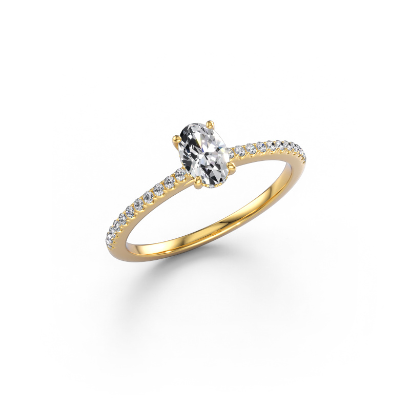 Bild von Verlobungsring Sophie OVL 585 Gold Diamant 0.587 crt