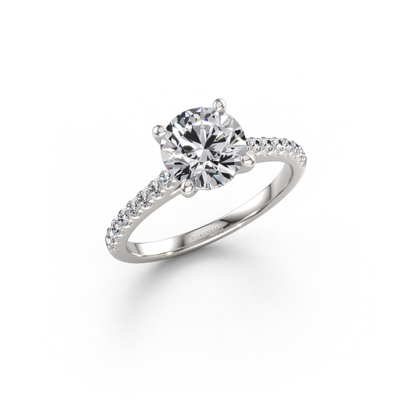 Bild von Verlobungsring Sophie RND 585 Weißgold Lab-grown Diamant 1.80 crt