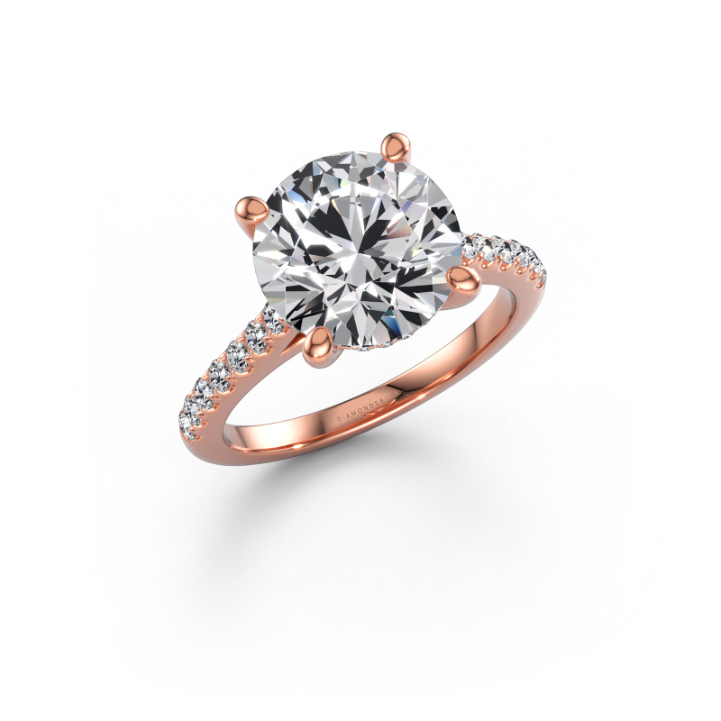 Bild von Verlobungsring Sophie RND 585 Roségold Lab-grown Diamant 3.32 crt