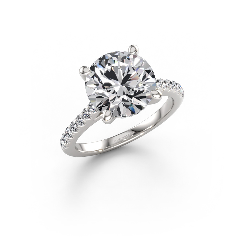 Bild von Verlobungsring Sophie RND 585 Weißgold Diamant 3.32 crt