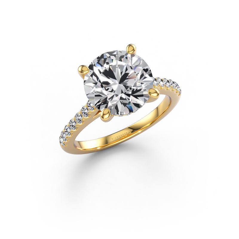 Image of Engagement ring Sophie RND 585 gold Lab grown diamond 3.32 crt