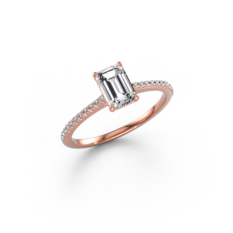 Immagine di Anello di fidanzamento Sophie EME 585 oro rosa Diamante 1.11 crt