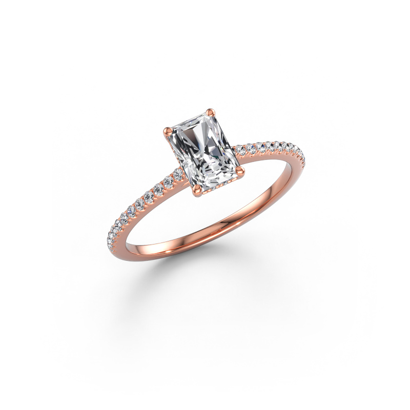Immagine di Anello di fidanzamento Sophie RAD 585 oro rosa Diamante lab grown 0.96 crt