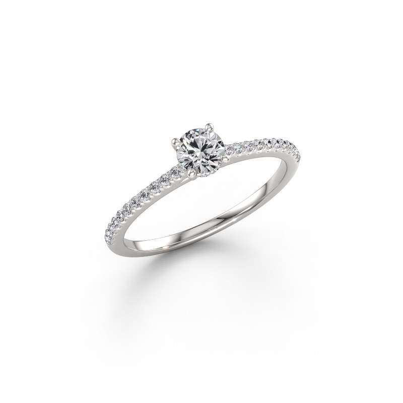 Image of Engagement ring Sophie RND 585 white gold Lab grown diamond 0.487 crt