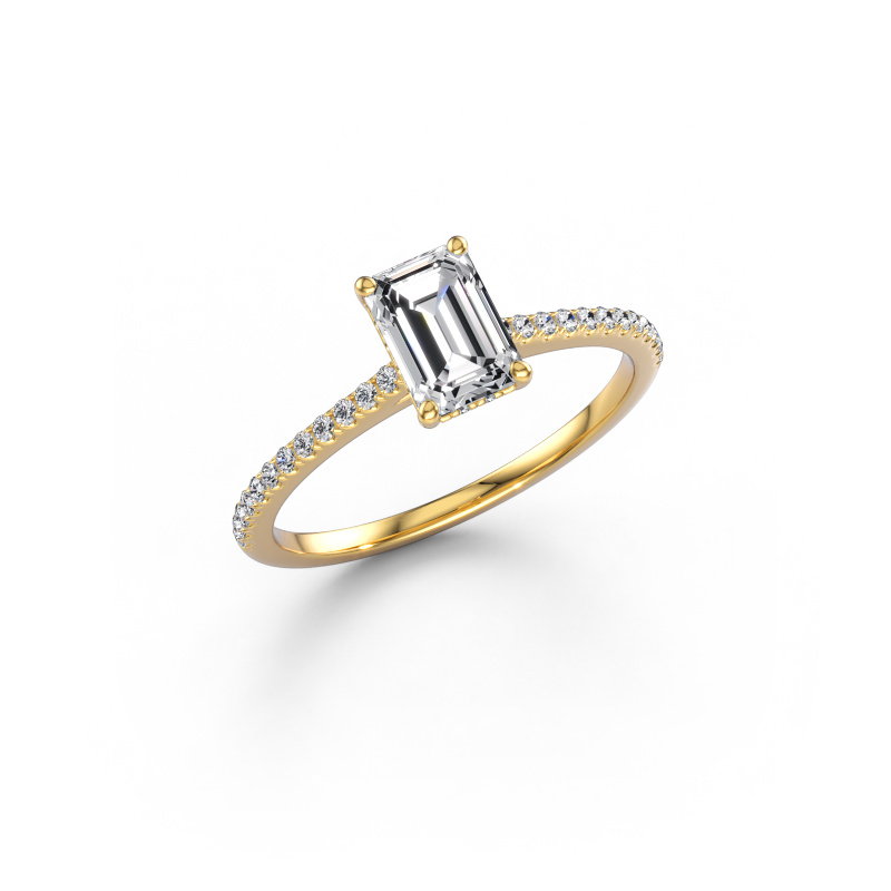 Bild av Förlovningsring Sophie EME 585 gult guld Diamant 1.11 crt