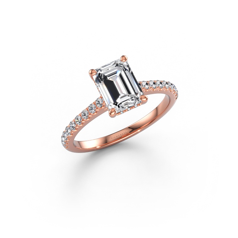 Immagine di Anello di fidanzamento Sophie EME 585 oro rosa Diamante 1.41 crt
