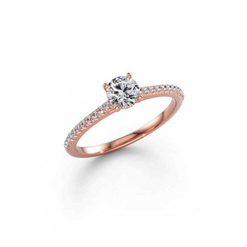 Imagen de Anillo de compromiso Sophie RND 585 oro rosa Diamante 0.587 crt