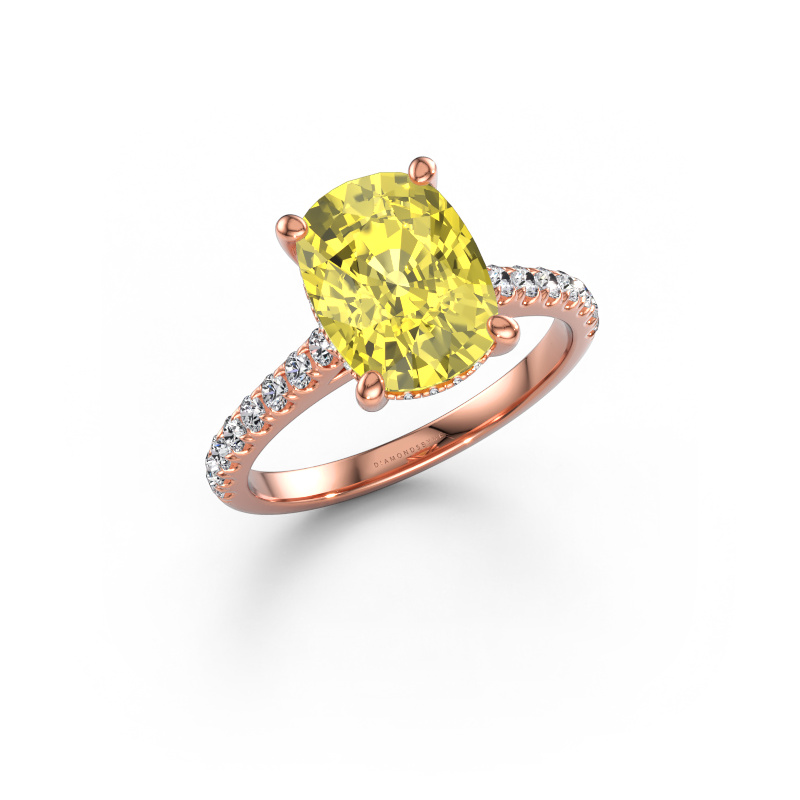 Bild av Förlovningsring Sophie CSH 585 roséguld Gul labbodlad diamant 8x6 mm