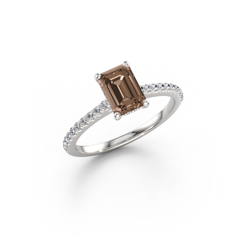 Bild von Verlobungsring Sophie EME 585 Weißgold Braun Diamant 1.84 crt