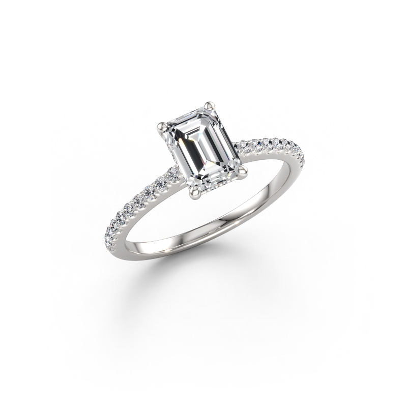 Image of Engagement ring Sophie EME 950 platinum Lab grown diamond 1.84 crt