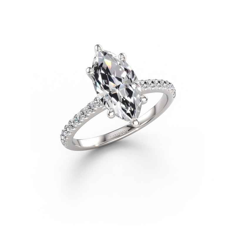 Immagine di Anello di fidanzamento Sophie MRQ 585 oro bianco Diamante lab grown 2.33 crt
