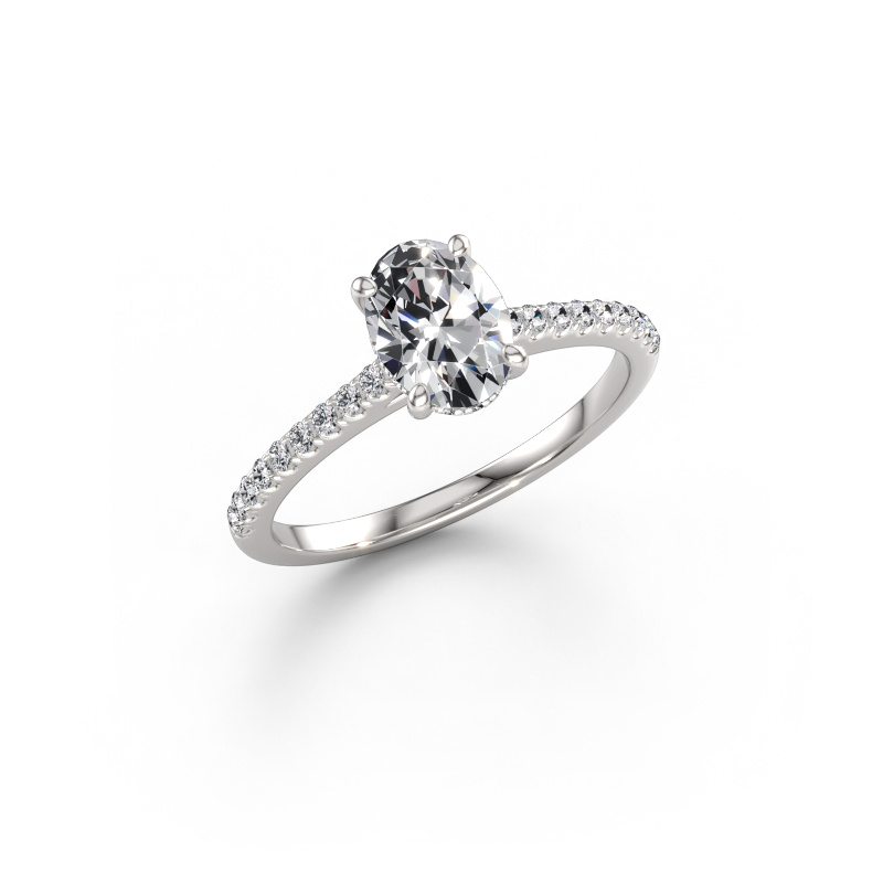 Immagine di Anello di fidanzamento Sophie OVL 950 platino Diamante 1.04 crt