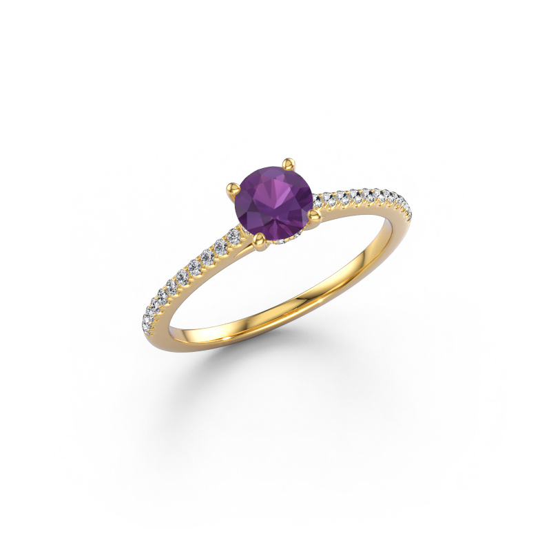 Bild von Verlobungsring Sophie RND 585 Gold Amethyst 5 mm