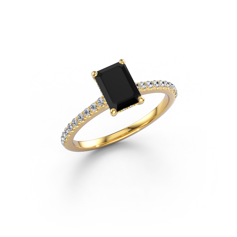 Afbeelding van Verlovingsring Sophie EME 585 goud Zwarte diamant 2.14 crt