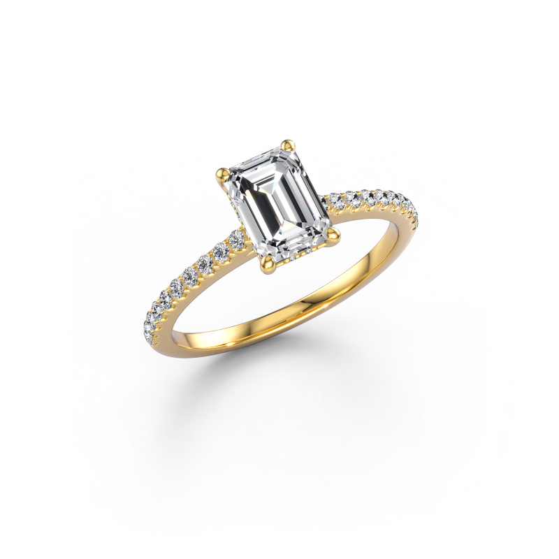 Image of Engagement ring Sophie EME 585 gold Lab grown diamond 1.84 crt