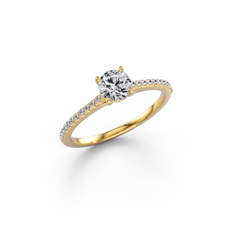 Image of Engagement ring Sophie RND 585 gold Lab grown diamond 0.687 crt