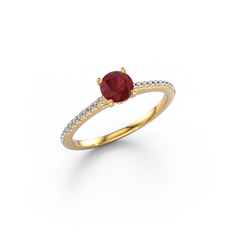 Imagen de Anillo de compromiso Sophie RND 585 oro Rubí 5 mm