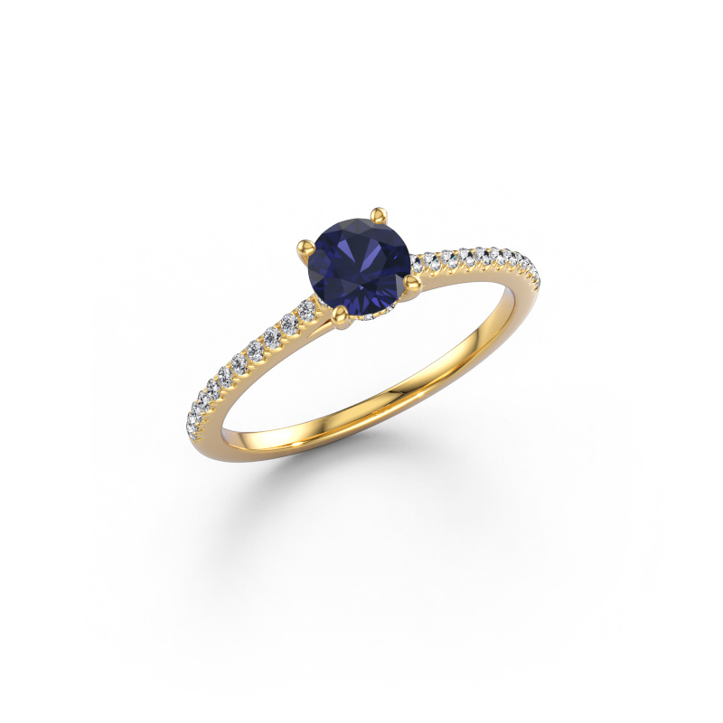 Image of Engagement ring Sophie RND 585 gold Sapphire 5 mm