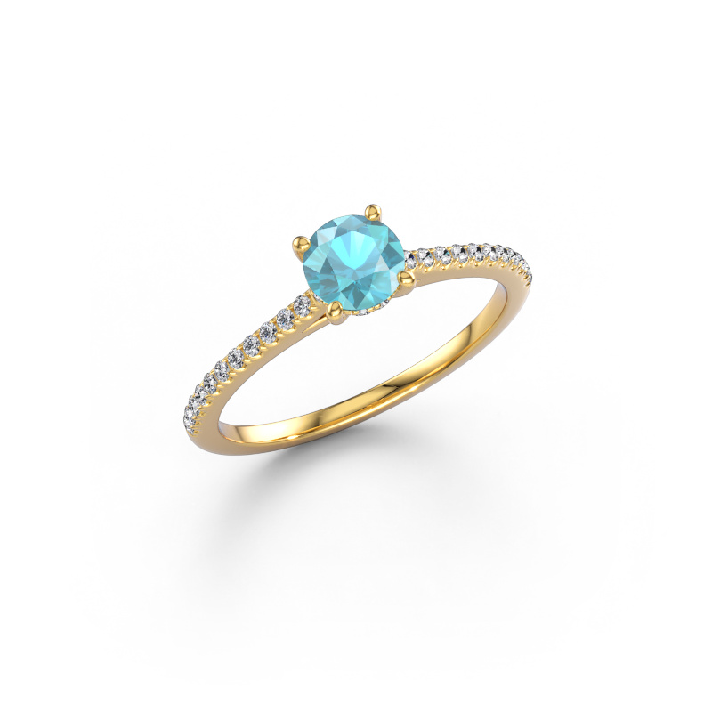 Imagen de Anillo de compromiso Sophie RND 585 oro Topacio 5 mm