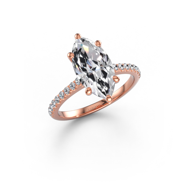 Immagine di Anello di fidanzamento Sophie MRQ 585 oro rosa Diamante 2.83 crt