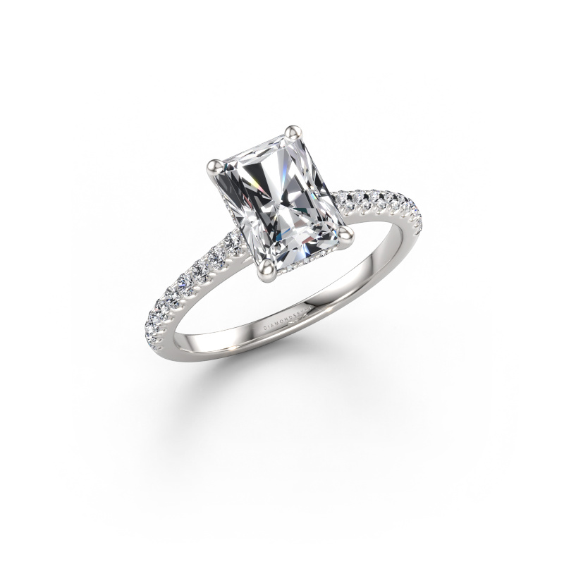 Image of Engagement ring Sophie RAD 950 platinum Lab grown diamond 2.09 crt