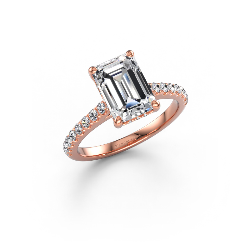 Immagine di Anello di fidanzamento Sophie EME 585 oro rosa Diamante lab grown 2.90 crt