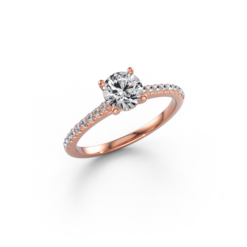Imagen de Anillo de compromiso Sophie RND 585 oro rosa Diamante de laboratorio 0.920 crt