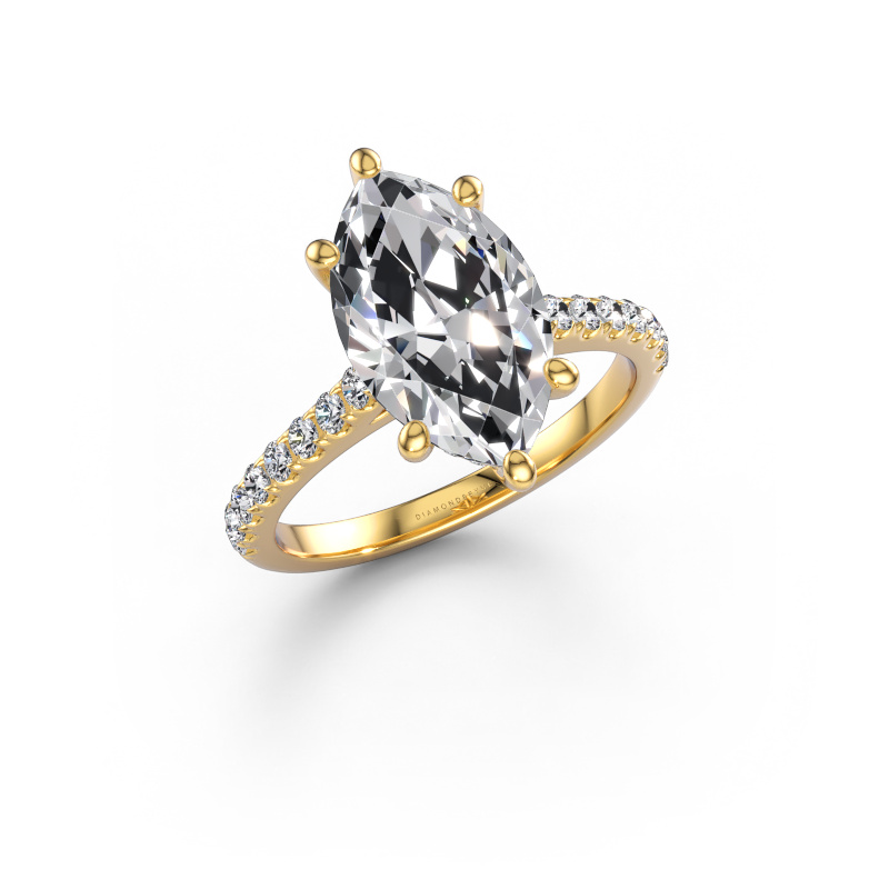 Image of Engagement ring Sophie MRQ 585 gold Diamond 3.410 crt