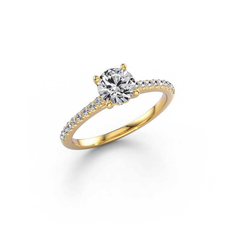 Image of Engagement ring Sophie RND 585 gold Lab grown diamond 0.920 crt