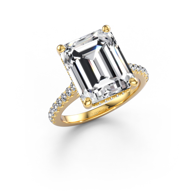 Bild av Förlovningsring Sophie EME 585 gult guld Labbodlad diamant 6.44 crt