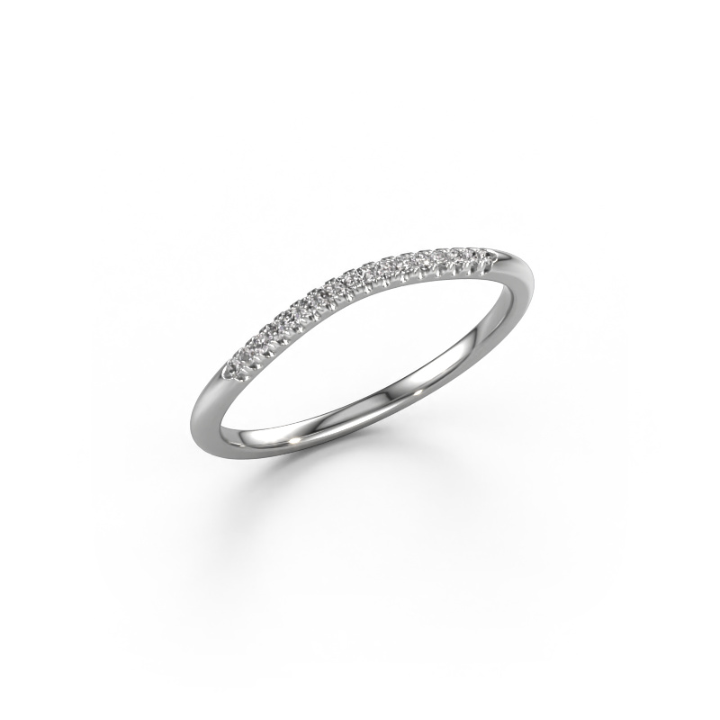 Image of Stackable ring SR10A2H 950 platinum Diamond 0.08 crt