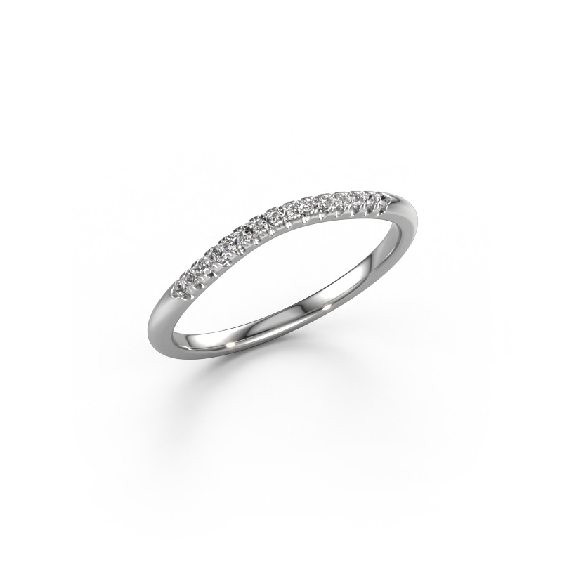 Image of Stackable ring SR10A4H 950 platinum Lab-grown diamond 0.113 crt