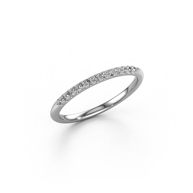 Image of Stackable ring SR10B6H 585 white gold Diamond 0.168 crt