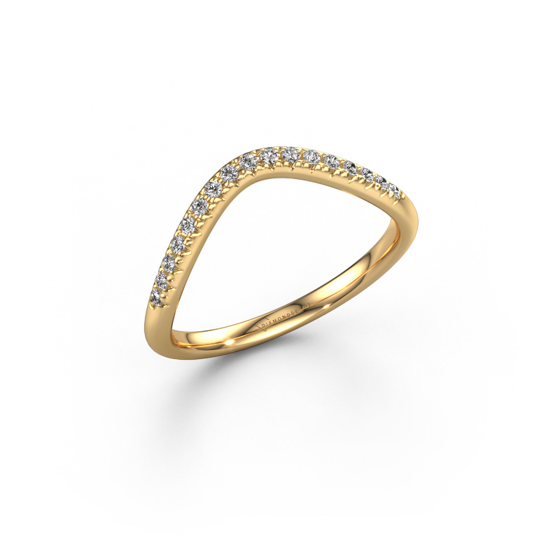 Image de Bague superposable SR10C4H 585 or jaune Diamant 0.128 crt