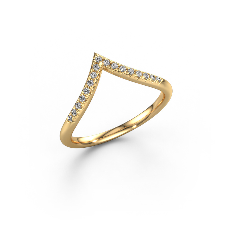 Bild von Vorsteckring SR10D3H 585 Gold Diamant 0.114 crt