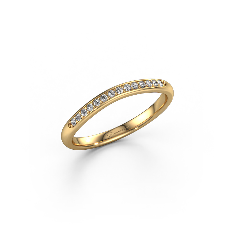Image of Stackable ring SR20A4H 585 gold Lab-grown diamond 0.113 crt