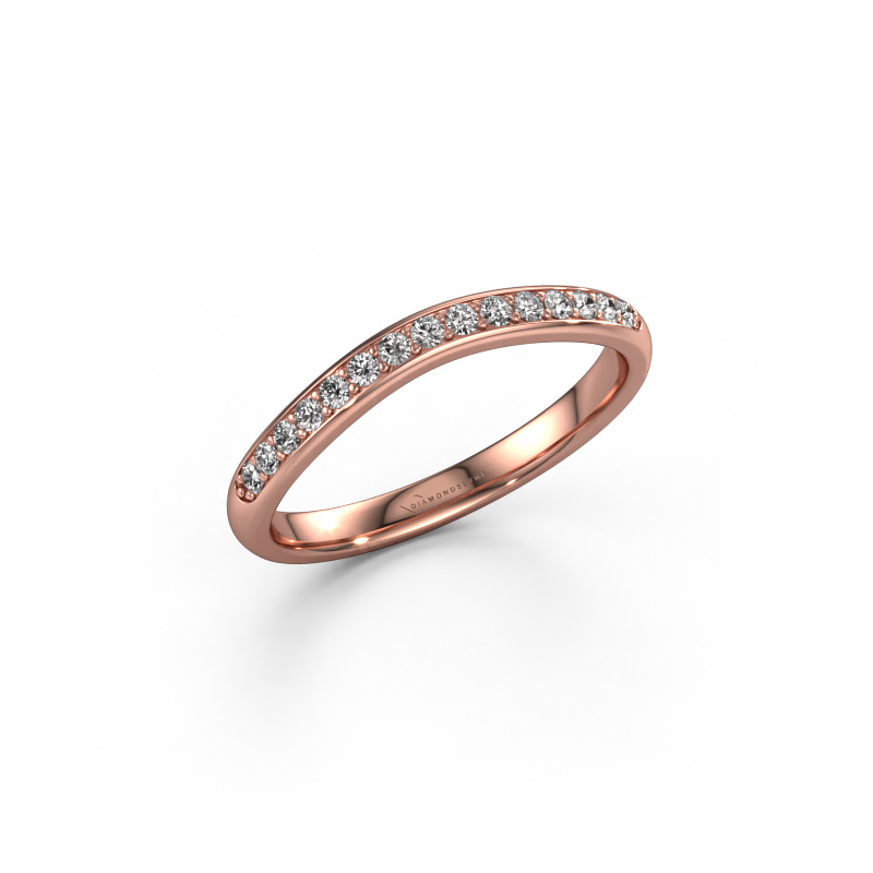 Image de Bague superposable SR20A6H 585 or rose Diamant 0.168 crt
