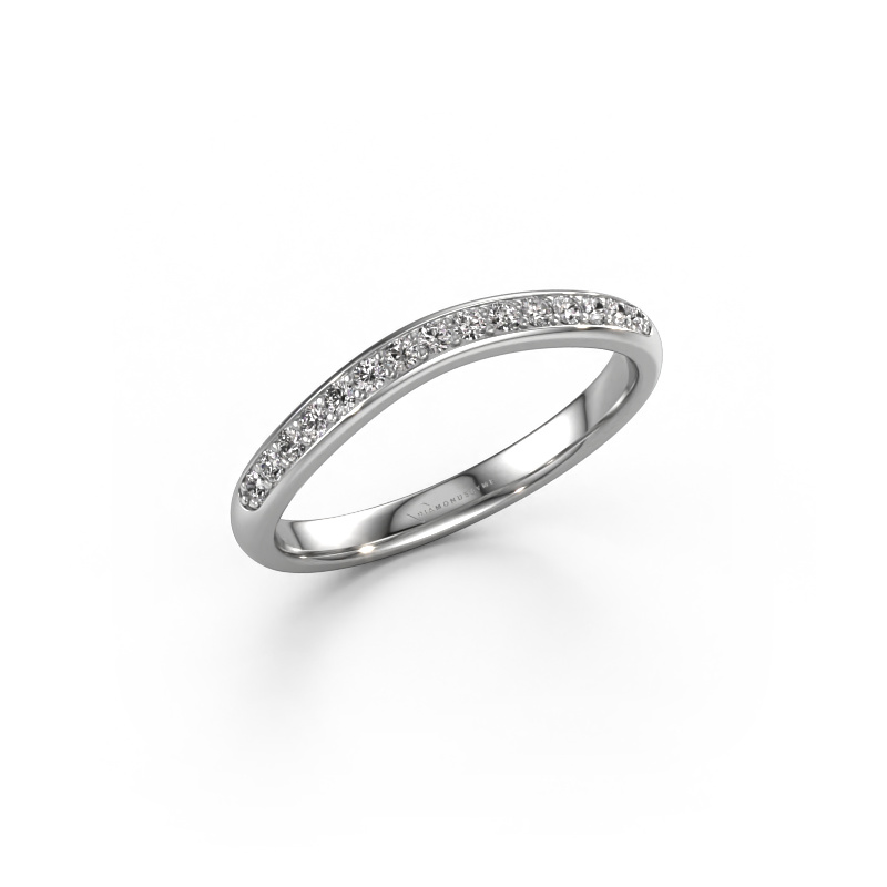 Image of Stackable ring SR20A6H 585 white gold Diamond 0.168 crt