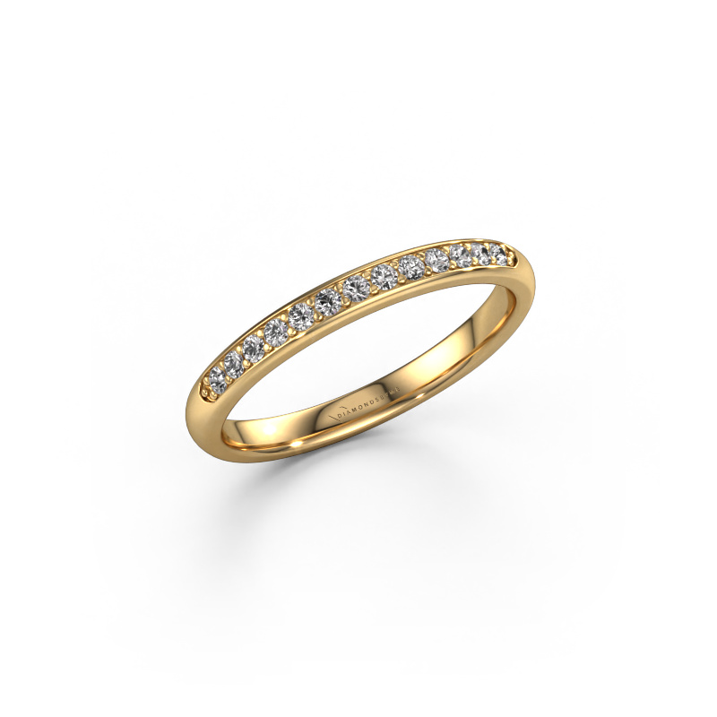 Image of Stackable ring SR20B6H 585 gold Lab-grown diamond 0.168 crt