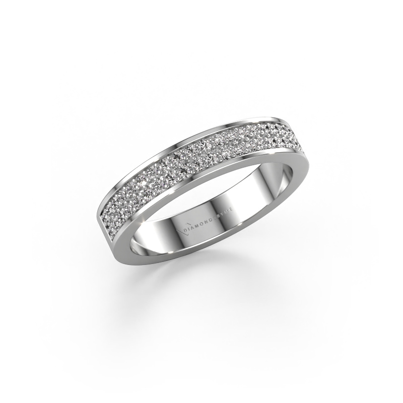 Image of Stackable ring SRH0030B20H4dr 585 white gold Diamond 0.30 crt