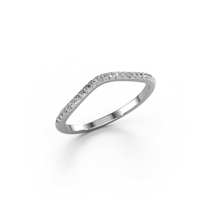 Image of Stackable ring SRH0067C10H4 950 platinum Diamond 0.158 crt